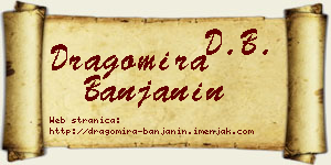 Dragomira Banjanin vizit kartica